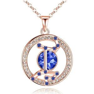 Leafael "Superstar Zodiac Constellation Pendant Necklace Made with Premium